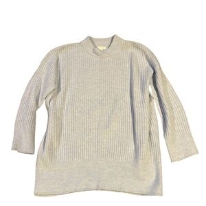 Women's Ribbed Blue Sweater